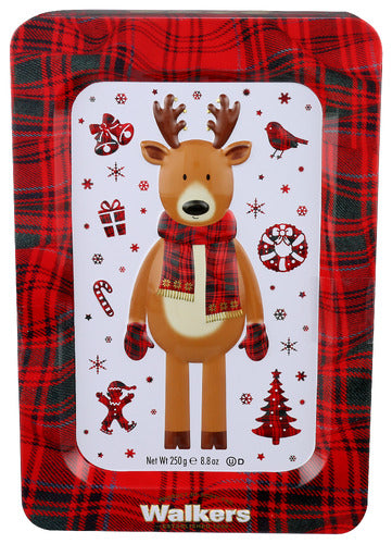 WALKERS SHORTBREAD REINDEER TIN - 8.8 OZ