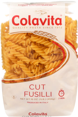 COLAVITA PASTA CUT FUSILLI - 1 LB
