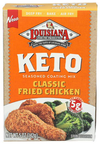 LOUISIANA FISH FRY MIX FRIED CHCKN KETO SEASONED - 5 OZ