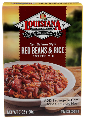 LOUISIANA FISH FRY MIX RED BEANS & RICE - 7 OZ