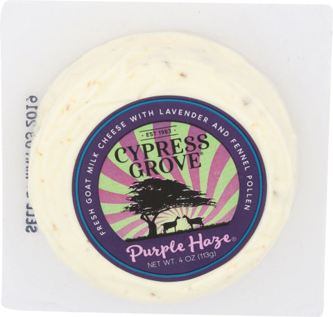 CYPRESS GROVE CHEESE CHEVRE DISK PURPLE HAZE - 4 OZ