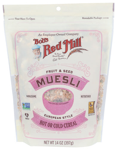 Bobs Red Mill 
Cereal Muesli Fruit Seed, 14 OZ.