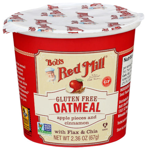 Bobs Red Mill 
Oatmeal Cup Apple Cinn, 2.36 OZ.