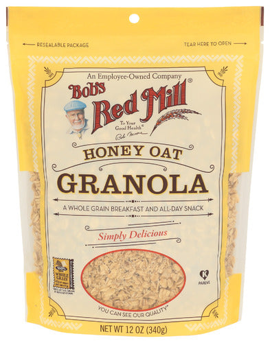Bobs Red Mill 
Cereal Granola Honey Oat, 12 OZ.