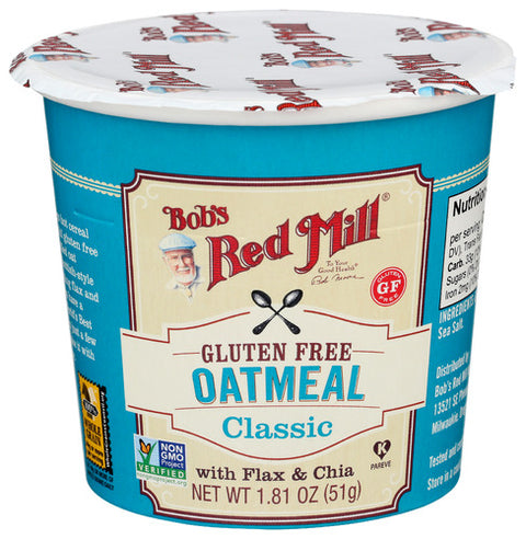 Bobs Red Mill 
Oatmeal Cup Classic, 1.81 OZ.