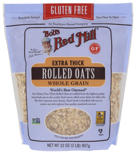Bobs Red Mill 
Oats Rolled Xtra Thick, 32 OZ.