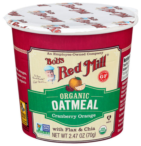 Bobs Red Mill 
Oatmeal Cup Org Crnbry, 2.47 OZ.