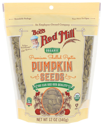 Bobs Red Mill 
Seeds Pmpkn Organic, 12 OZ.