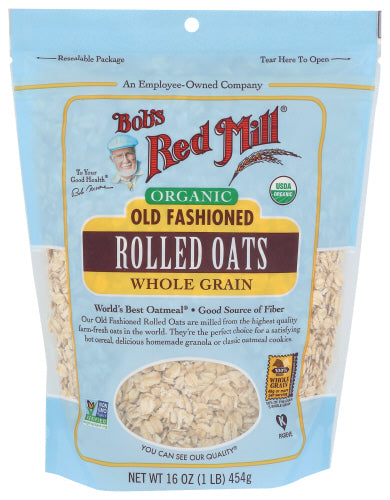 Bobs Red Mill 
Oats Rolled Old Fshnd Org, 16 OZ.