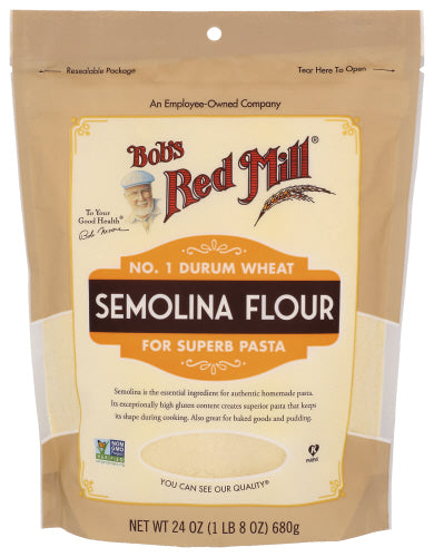 Bobs Red Mill 
Flour Semolina, 24 OZ.