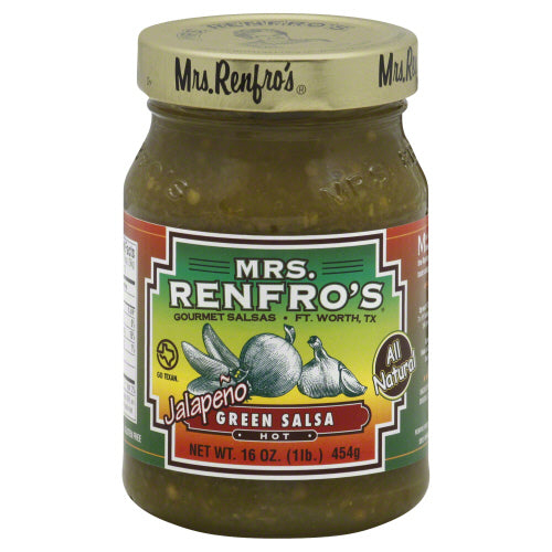 MRS RENFRO SALSA GREEN HOT - 16 OZ