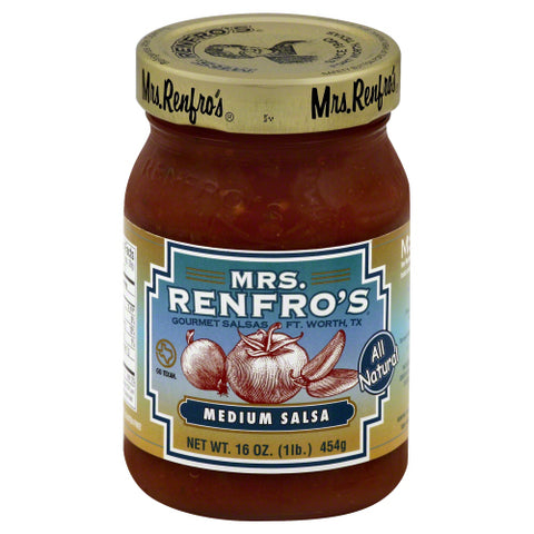MRS RENFRO SALSA PICANTE MEDIUM - 16 OZ