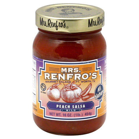 MRS RENFRO SALSA PEACH - 16 OZ