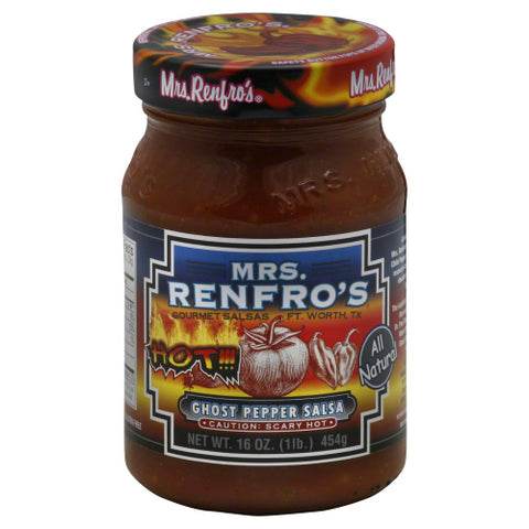 MRS RENFRO SALSA GHOST PPPR - 16 OZ