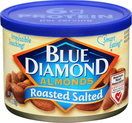 Blue Diamond 
Almond Rst Salt Tins, 6 OZ.