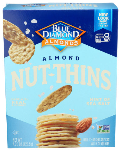 Blue Diamond 
Cracker Nut Thin Sea Salt, 4.25 OZ.