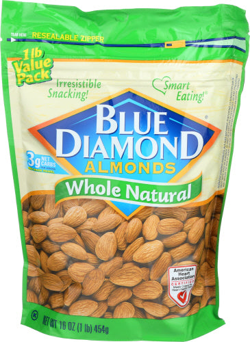 Blue Diamond 
Almond Whl Ntrl, 16 OZ.