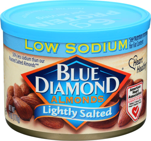 Blue Diamond 
Almond Lghtly Salted, 6 OZ.