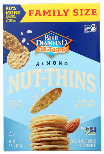 Blue Diamond 
Cracker Nut Thin Sea Salt, 7.7 OZ.