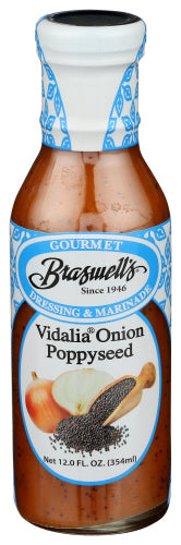 BRASWELL DRSSNG VIDALIA POPPYSEED - 12 OZ