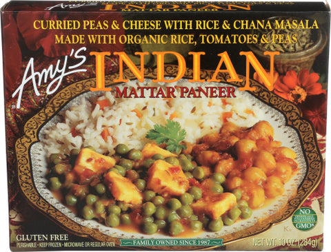 AMYS MEAL INDIAN PANR MATTAR - 10 OZ