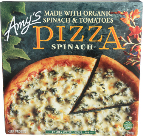 AMYS PIZZA SPINACH - 14 OZ