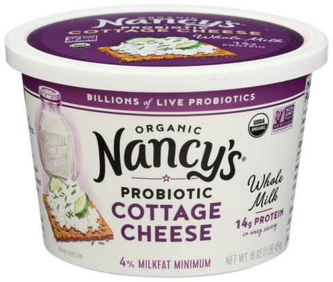 Nancys Cheese Cottage Whl Mlk Or, 16 OZ.