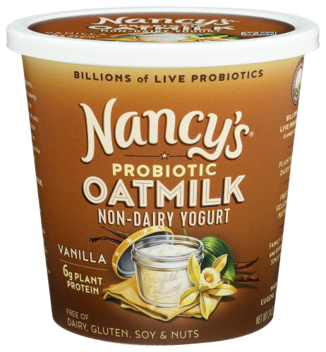 Nancys Yogurt Oatmilk Vanilla, 24 FO.