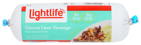 LIGHTLIFE GIMME LEAN SAUSAGE - 14 OZ