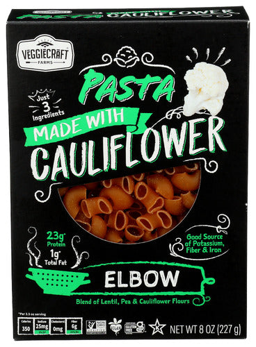 VEGGIECRAFT PASTA ELBOW CAULI - 8 OZ