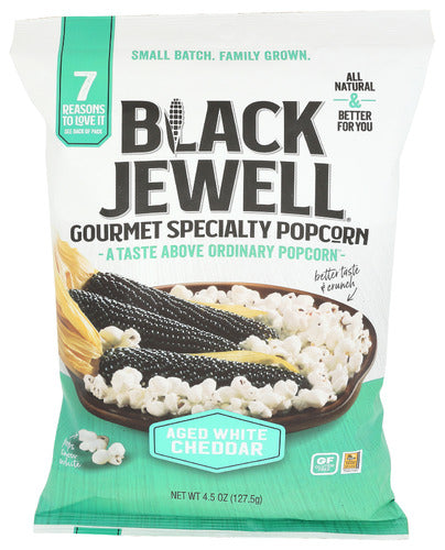 Black Jewell 
Popcorn Aged Wht Chdr Rte, 4.5 OZ.