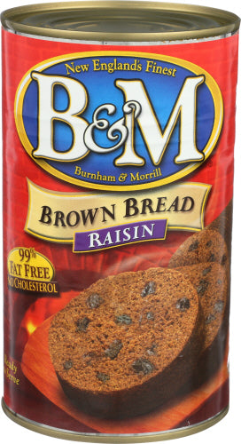 B & M 
Bread Brown Raisin., 16 OZ.