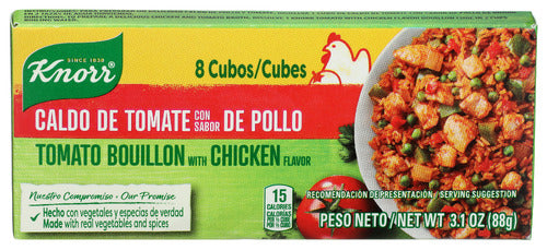 KNORR BOUILLON CUBE HSP TMO CHKN 8CT - 3.1 OZ