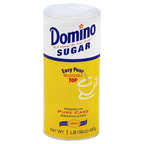 Domino 
Sugar Granltd Canister, 16 OZ.