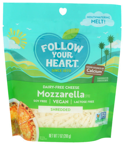 FOLLOW YOUR HEART MOZZARELLA SHREDDED - 7 OZ