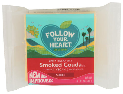 FOLLOW YOUR HEART CHEESE SMKED GOUDA SLICES - 7 OZ