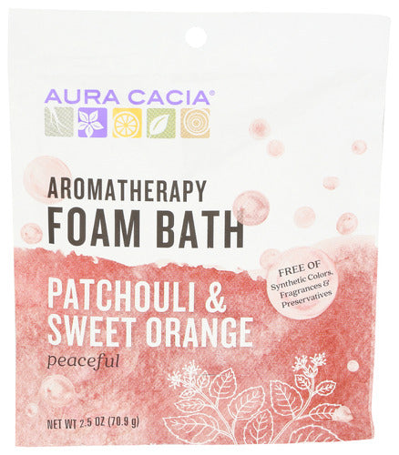 Aura Cacia 
Bath Foam Patchouli Orng Peace, 2.5 OZ.