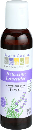 Aura Cacia 
Body Oil Relaxng Lavender, 4 OZ.