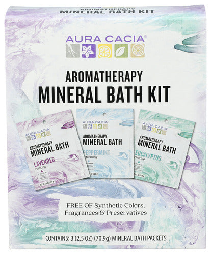 Aura Cacia 
Bath Kit Mineral, 1 EA.