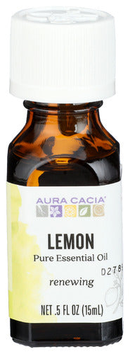 Aura Cacia 
Ess Oil Lemon, 0.5 OZ.