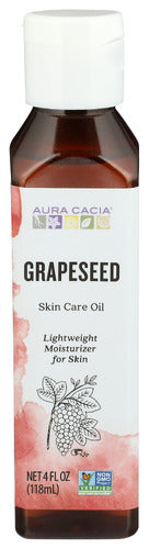 Aura Cacia 
Oil Skincare Grapeseed, 4 OZ.