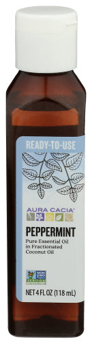 Aura Cacia 
Oil Essential Peppermint, 4 FO.