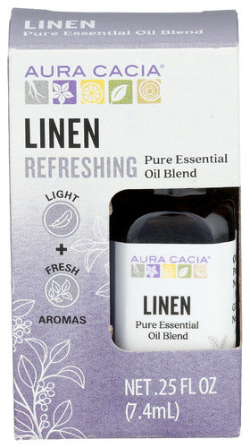 Aura Cacia 
Oil Ess Boxed Linen, 0.25 FO.