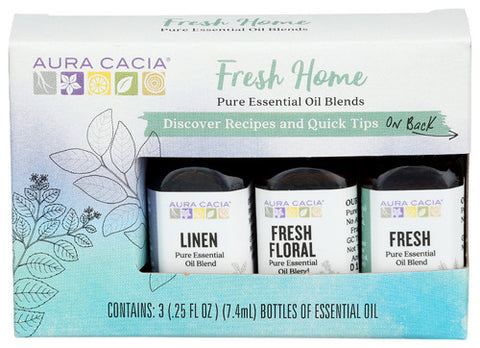 Aura Cacia 
Kit Ess Oil Fresh Home, 1 EA.
