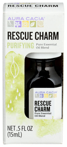 Aura Cacia 
Oil Essntl Rescu Chrm Box, 0.5 FO.