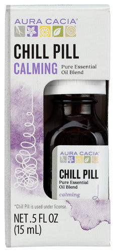 Aura Cacia 
Ess Oil Chill Pill Bxd, 0.5 OZ.
