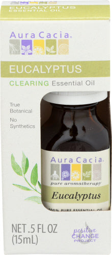 Aura Cacia 
Oil Ess Eucalyptus Bxd, 0.5 OZ.