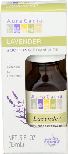 Aura Cacia 
Oil Ess Lavender Bxd, 0.5 OZ.