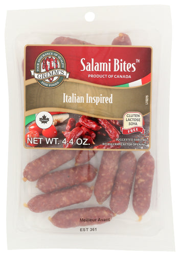 Country Prime M 
Salami Bites Ital Insprd, 4.4 OZ.
