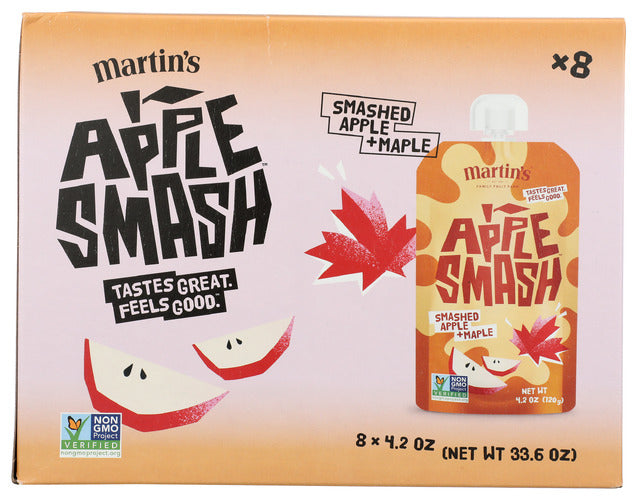 Apple Smash 
Applesauce App&Maple 8Pc, 33.6 OZ.